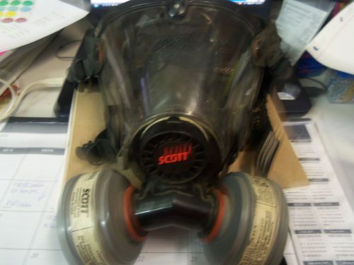 Scott twin cartridge gas mask w/2 filters item#362j for sale