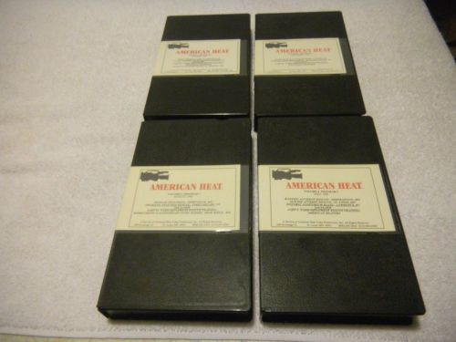 AMERICAN HEAT Firefighter TRAINING VHS TAPES x4 Train Derailment/Suicide/Boating