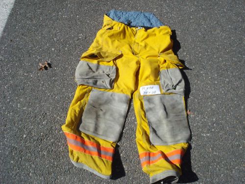 34x28 pants firefighter turnout bunker fire gear lion janesville.....p498 for sale