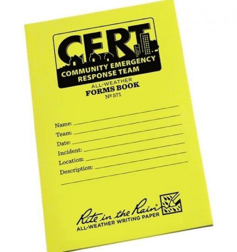 Rite in the Rain 571 All-Weather CERT Forms Book