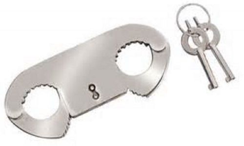 POLICE &amp; SECURITY ChromeThumbcuffs / Steel - Nickel Plated 10603