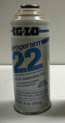R-22 refrigerant 15 oz can of ig-lo r22 refrigerant-freon  new unopened can for sale