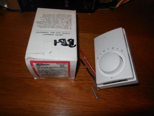 New marley line voltage thermostat single line break white # m601w 45 to 75 deg. for sale