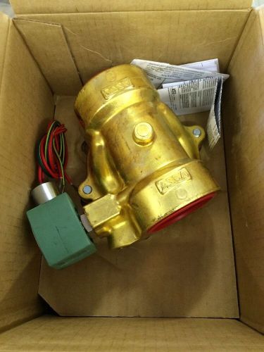 New in box asco red-hat solenoid valve 8210g100 2&#034; 120v for sale