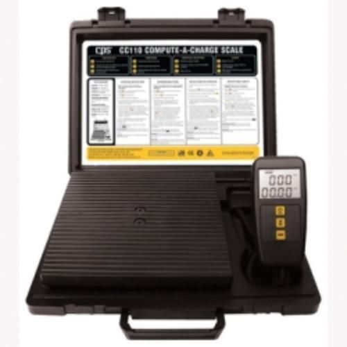 Cps Products CC110 Refrigerant Charging Scale, 110 Lb Capacity, 8-3/4&#034; X 8-3/4&#034;