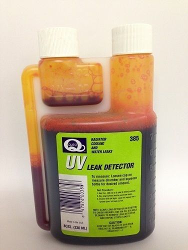 Antifreeze/coolant uv dye in measure &amp; pour bottle (8 oz.- 8 applications) for sale