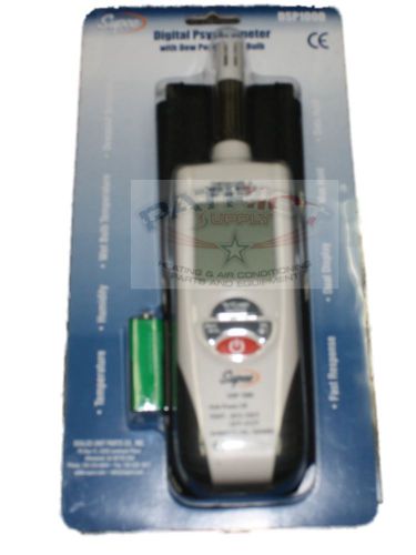 Supco DSP1000 Digital Sling Psychrometer DP &amp; WB NEW Free Expedited Shipping