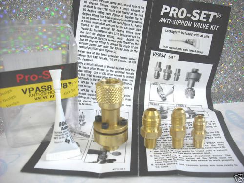 Vacuum pump anti-siphon valve cps-pro-set #vpas8 3/8&#034; for sale