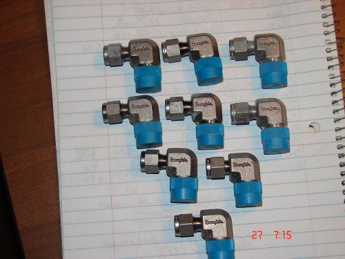 Swagelok 1/4 to 3/8 Elbow Lot of 9