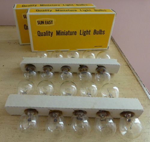 VTG NOS NIB NEW Lot 20 Sun East Miniature Light Bulbs #1156 12V 32CP FULL Boxes