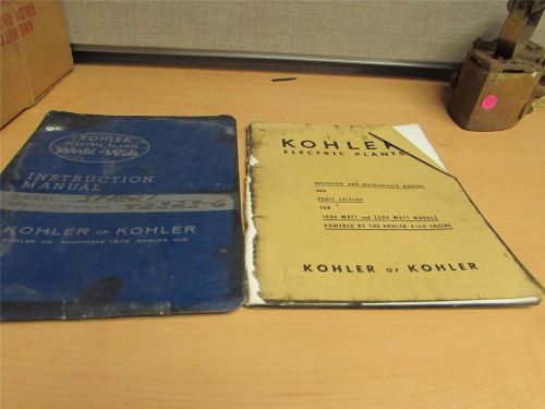 2 Kohler Electric Plants Manuals