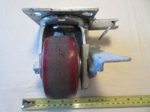 Colson heavy duty 4 x 2 side braking casters and rotation lock for sale