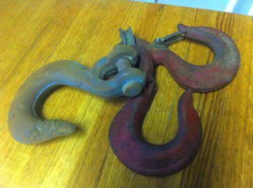 Trio vintage antique hardened steel hooks crosby-laughlin swl-2t for sale