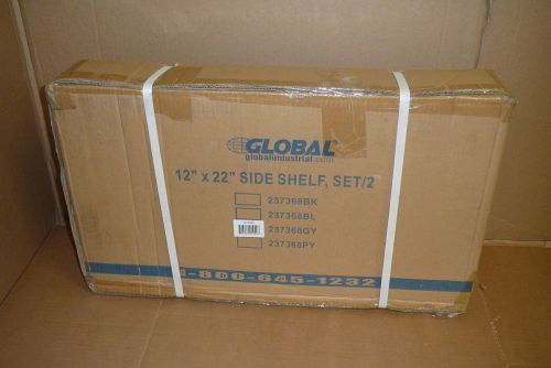 237368GY Global Industrial New In Box Side Shelves Gray Quantity 2