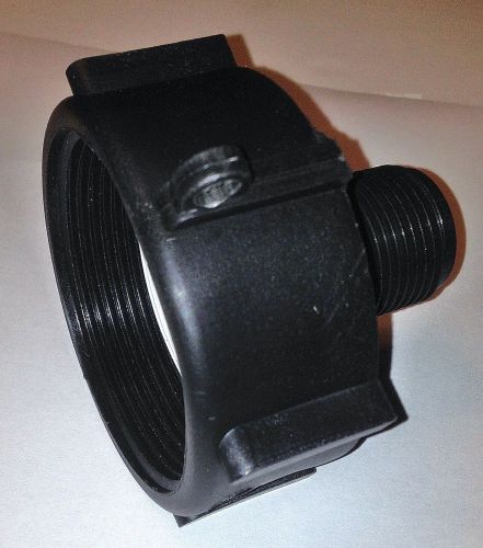 *6 pack* of 275 330 gallon ibc tote tank drain adapter 2&#034; (npt) x 3/4&#034; male npt for sale