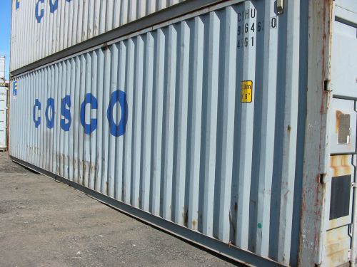 Used 40&#039; high cube steel storage container shipping cargo conex  seabox for sale
