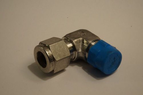 Hy-lok 3/8 tube to 1/4 mnpt 90 deg compression fitting 316 stainless steel &#034;jxg&#034; for sale