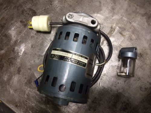 Gast Vacuum Pump 115V 1/10HP 3,450RPM