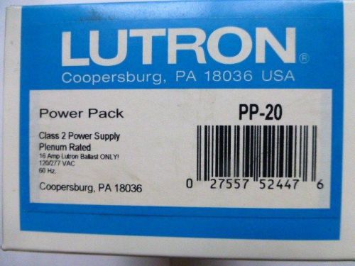 Lutron pp-20 120/277v 16amp 16a class 2 power supply power pack for sale