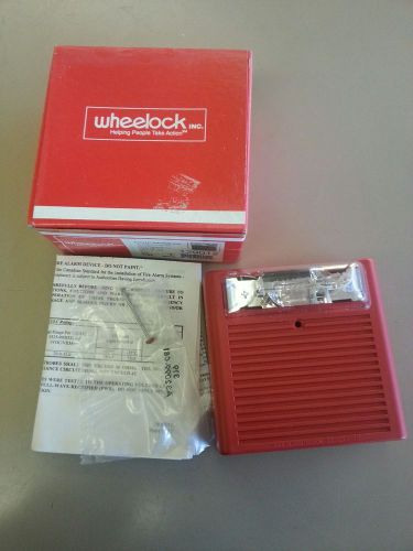Wheelock aswp-2475w-fr fire alarm audible strobe 24vdc 129012 for sale