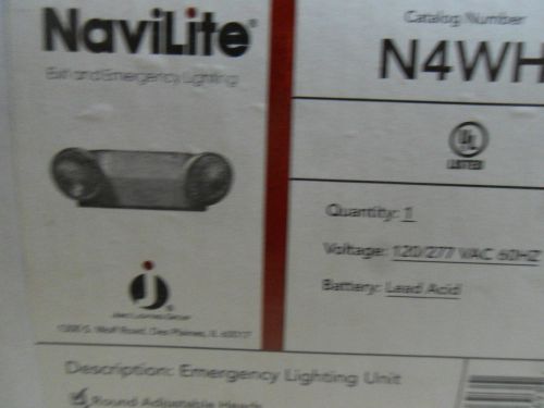 (R2-6) 1 NEW NAVILITE N4WH EXIT / EMERGENCY LIGHTING