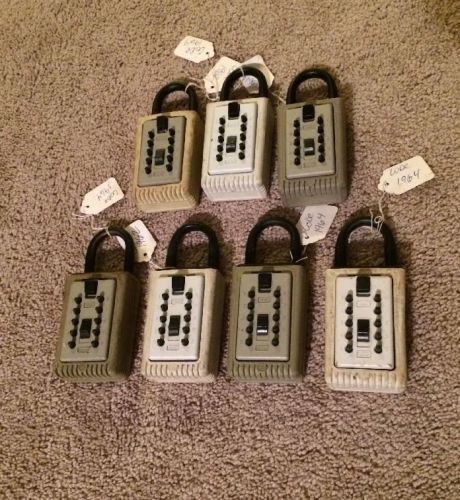 Real estate lock box lot of 7 have all codes for sale