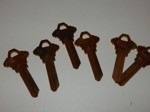 6 Key Blanks STAR 6SH3 Locksmith Lot