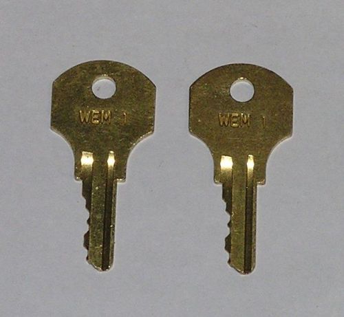 2 - Cutler Hammer GE Westinghouse Electrical Breaker Panel Keys WEM1 WEM-1