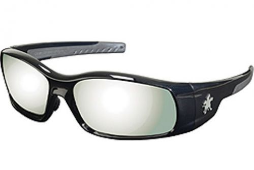 Crews black/silver mirror safety glasses**free expedited shipping**$11.50** for sale