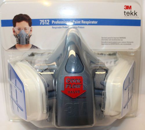 3M Professional Paint Respirator 7512 Medium Vapor Mask Spray Paint Pest