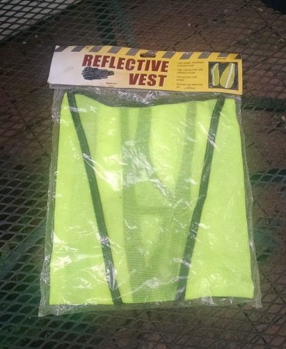 New lw reflective safety vest running exercise construction one size nip for sale