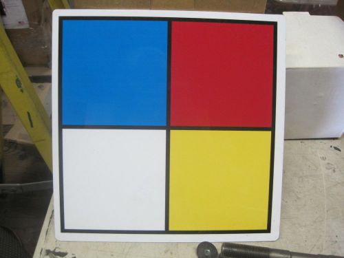 PLACARD (BLUE, RED, YELLOW, WHITE) NFPA