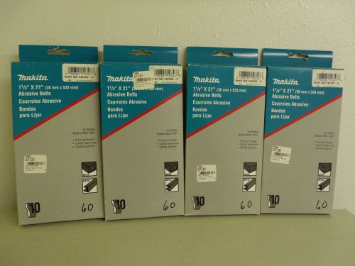40 makita 1 1/8&#034;x 21&#034; (30x533 mm) 60 grit abrasive belts 742302-5 for 9030, 9031 for sale