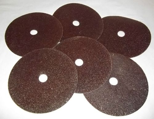 Lot of six 7&#034; by 7/8&#034; type d abrasive open coat discs 3m 36 grit aluminum oxide for sale