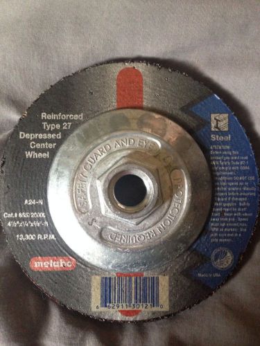 5 new metabo steel type 27 depressed center wheel a24-n 4 1/2x1/4x5/8 for sale