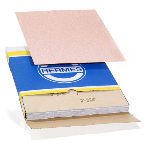 9x11 Sanding Sheet, 60 Grit, VC 152, by Hermes Abrasives - Lot of 50 sheets