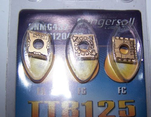 (3) cnmg432 tt8125 inserts - (3 piece blister pack from ingersoll) for sale