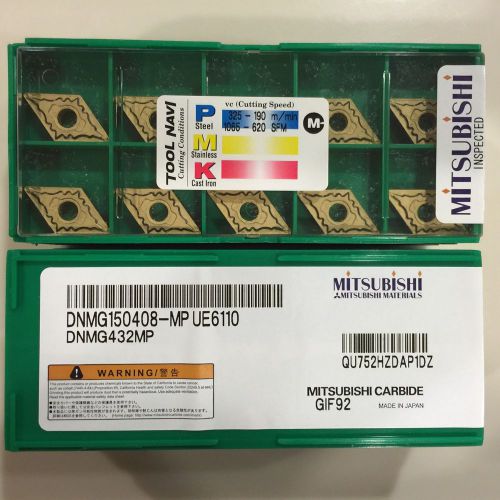 New sealed mitsubishi dnmg150408 - mp ue6110  dnmg432mp 10pcs for sale