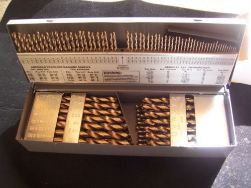 Large Colbalt Heavy Duty Jobber 115 pc Drill Set New in Box. N.R. Made in USA