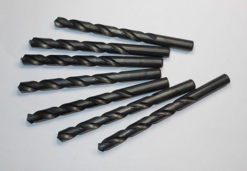 Jobber Length Drills &#034;X&#034; HSS 118D Oxide 3-3/4&#034; LOC x 5-1/8&#034; OAL QTY 7 &lt;Z1&gt;