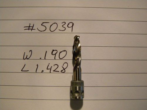 2 new drill bits #5039 .190 hsco hss cobalt metal aircraft guhring made in usa for sale