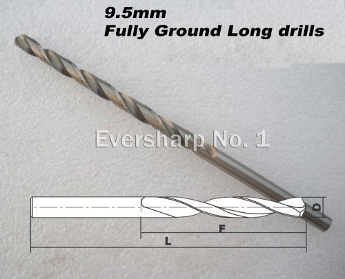 Lot 1pcs Straight Shank HSS(M2) Twist drills Bits 9.5mm Long Jobber Drills
