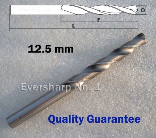 Quality Guarantee 1pcs Straight Shank HSS Twist Drill Bits Dia 12.5mm(.4921&#034;)