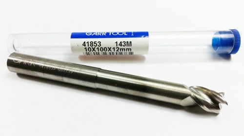 10mm GARR 41853  Solid Carbide Extended Neck 3 Flute for Aluminum  End Mill K581