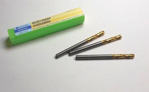 SUMITOMO Carbide Drills 0.1406&#034; MDS1406SP W40026894 USA Qty 3 &lt;1882&gt;