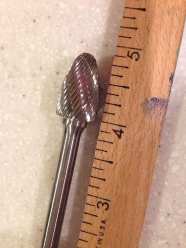 PORTING TOOL! CARBIDE BURR SF-5.5, 4&#034; LOS, Double CUT! 1/4&#034; SD, BRAND NEW