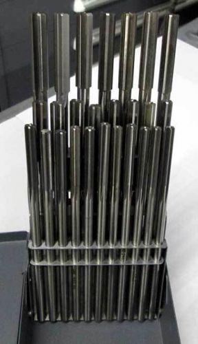 26 pc. made in usa a to z letter hss straight flute reamer set w/metal index for sale