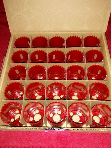 LOT OF 25 Genuine Morse 1 1/2&#034; 38 mm Bi-Metal Hole Saw Made in USA New, 1 CASE