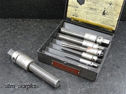 COMPLETE SET OF WALTON TAP EXTRACTORS 10 &amp; 3/16&#034; TO 3/4&#034; W/ CASE