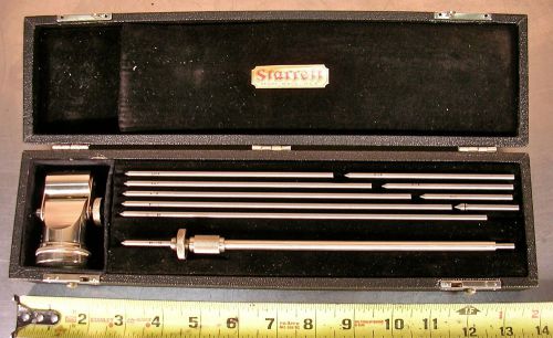 Starrett series no. 696, 2-3/8&#034;&gt;18&#034; crankshaft distortion dial gage w/black case for sale